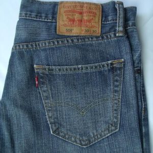 Levis Straight Leg Reg Fit 505 Jean Medium 30 x 30